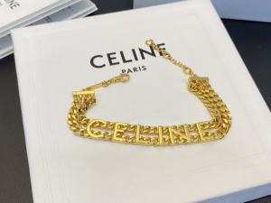 Celine Gourmette Chain Bracelets Gold