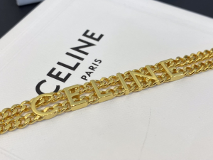 Celine Gourmette Chain Bracelets Gold
