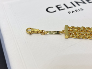 Celine Gourmette Chain Bracelets Gold