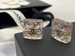 Chanel CC Square Earrings