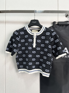 Gucci GG Jacquard Top Gray