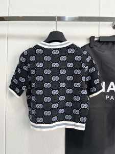 Gucci GG Jacquard Top Gray