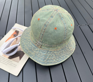Balenciaga BB Denim Blue Bucket Hat