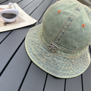 Balenciaga BB Denim Blue Bucket Hat