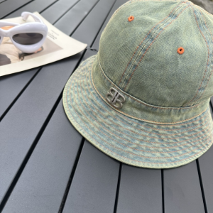 Balenciaga BB Denim Blue Bucket Hat