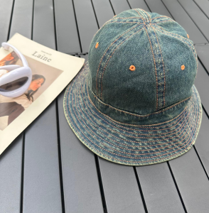 Balenciaga BB Denim Blue Bucket Hat