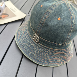 Balenciaga BB Denim Blue Bucket Hat