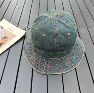 Balenciaga BB Denim Blue Bucket Hat