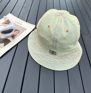 Balenciaga BB Denim Blue Bucket Hat