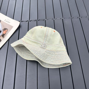 Balenciaga BB Denim Blue Bucket Hat
