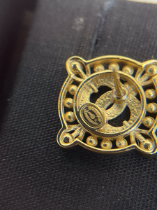 Chanel Crystal CC Round Earrings