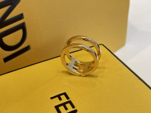 Fendi Forever Fendi Rings Black Gold