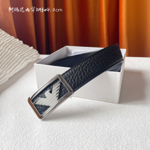 Armani Brown Leather Belt 40MM