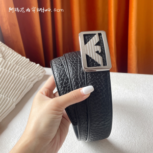 Armani Brown Leather Belt 40MM