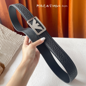 Armani Brown Leather Belt 40MM