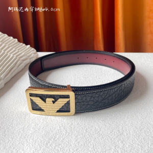 Armani Brown Leather Belt 40MM