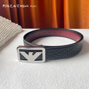 Armani Brown Leather Belt 40MM