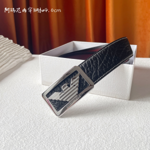 Armani Brown Leather Belt 40MM