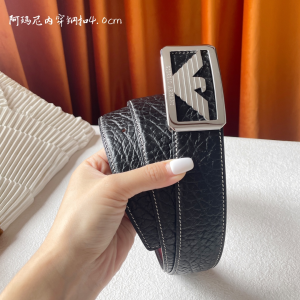 Armani Brown Leather Belt 40MM