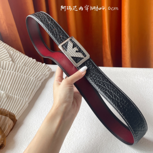 Armani Brown Leather Belt 40MM