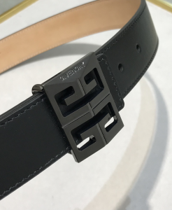 Givenchy 4G Buckle Reversible Leather Belt Black 30MM Givenchy 4G Buckle Reversible Leather Belt Black 30MM