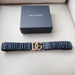 Dolce Gabbana DG Buckle Matelasse Leather Belt Black 40MM Dolce Gabbana DG Buckle Matelasse Leather Belt Black 40MM