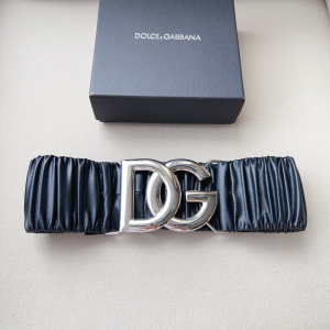 Dolce Gabbana DG Buckle Matelasse Leather Belt Black 80MM Dolce Gabbana DG Buckle Matelasse Leather Belt Black 80MM