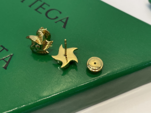 Bottega Veneta Gold Star Earrings
