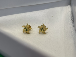 Bottega Veneta Gold Star Earrings