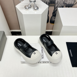 Chanel Candy Clog Shoes Black