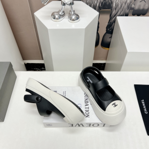 Chanel Candy Clog Shoes Black