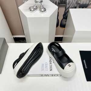 Chanel Candy Clog Shoes Black