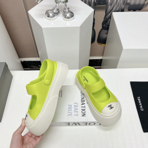 Chanel Candy Clog Shoes Green