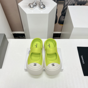 Chanel Candy Clog Shoes Green