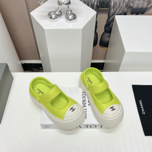 Chanel Candy Clog Shoes Green