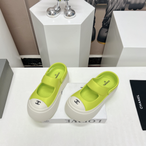 Chanel Candy Clog Shoes Green