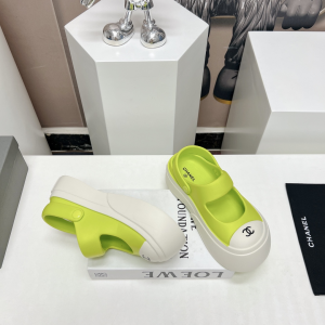 Chanel Candy Clog Shoes Green