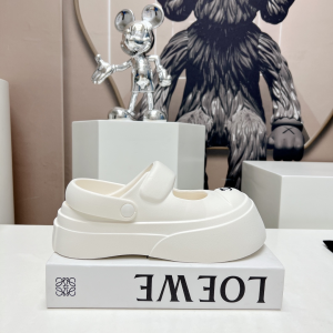 Chanel Candy Clog Shoes White