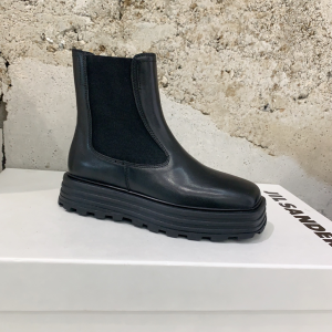 Jil Sander Leather Riding Ankle Boots Black Jil Sander Leather Riding Ankle Boots Black