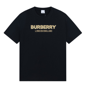 Burberry Black Cotton T Shirt