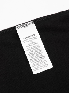 Burberry Black Cotton T Shirt