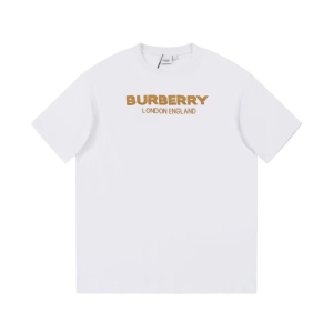 Burberry White Cotton T Shirt