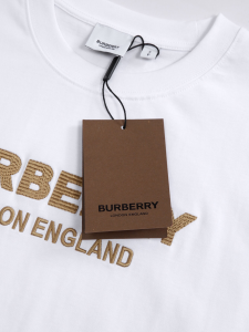 Burberry White Cotton T Shirt