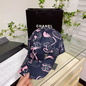 Chanel Cotton Baseball Hat Black