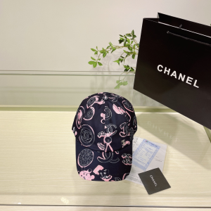 Chanel Cotton Baseball Hat Black