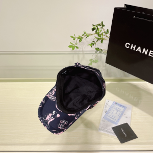 Chanel Cotton Baseball Hat Black