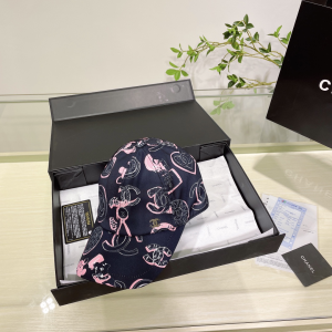 Chanel Cotton Baseball Hat Black