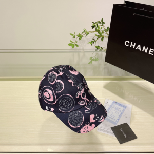 Chanel Cotton Baseball Hat Black
