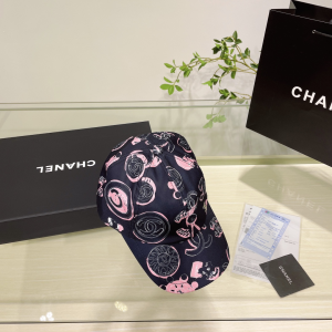 Chanel Cotton Baseball Hat Black