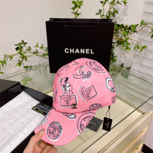 Chanel Cotton Baseball Hat Pink